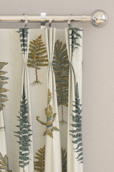 Fernery Curtains - Forest Green - by Sanderson. Click for more details and a description.