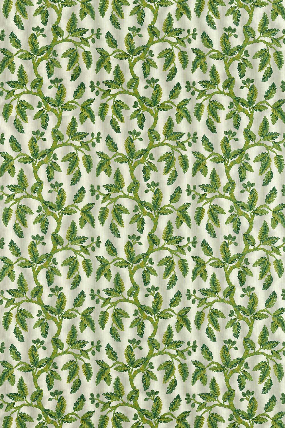 Oaknut Stripe Fabric - Botanical Green - by Sanderson
