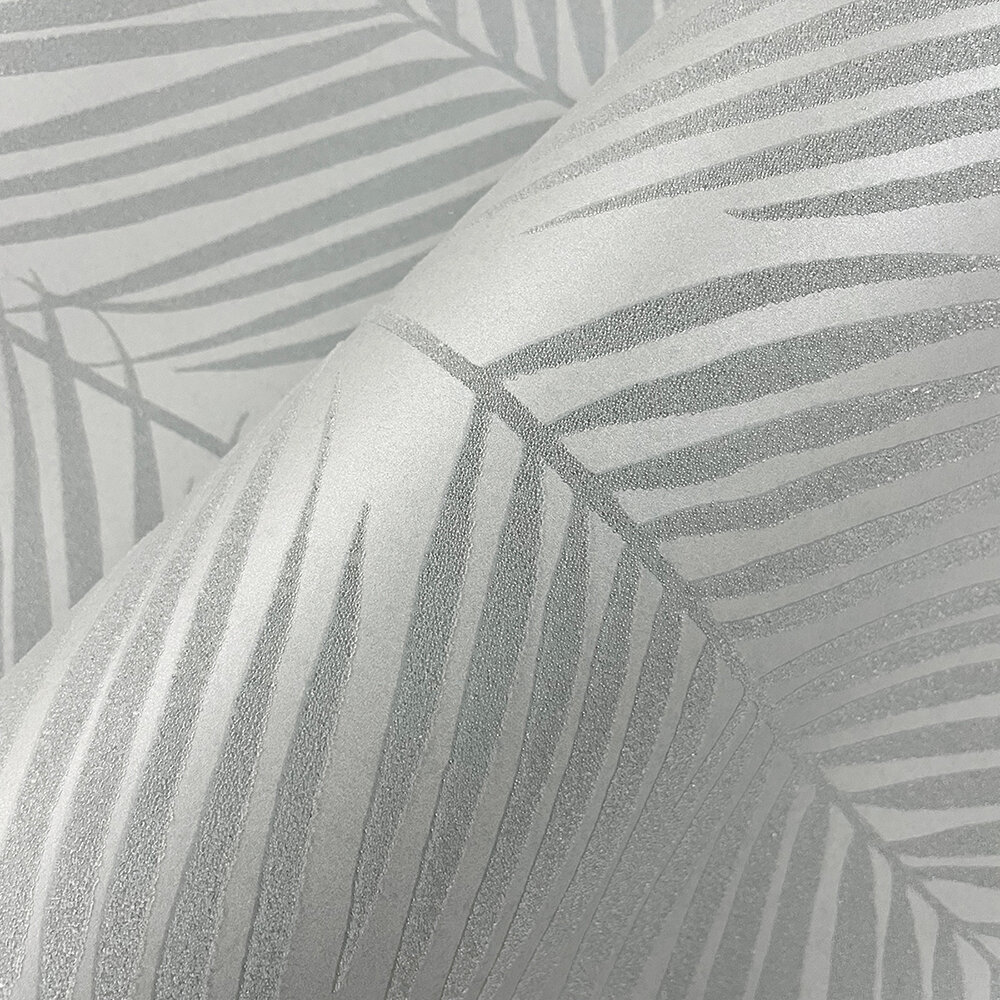Persei Palm Wallpaper - Grey - by Etten