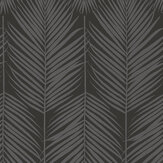 Persei Palm Wallpaper - Black - by Etten. Click for more details and a description.