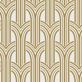 Deco Arches Wallpaper - Gold - by Etten. Click for more details and a description.