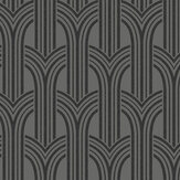 Deco Arches Wallpaper - Dark Grey - by Etten. Click for more details and a description.