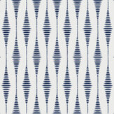 Diamond Stripe Wallpaper - Blue - by Etten. Click for more details and a description.