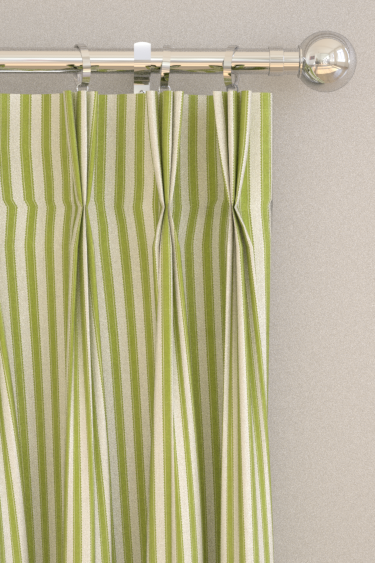 Pinetum Stripe Curtains - Sap Green - by Sanderson. Click for more details and a description.