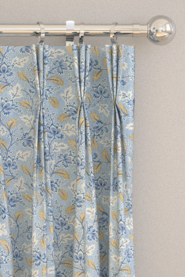 Dallimore Curtains - Indigo / Multi - by Sanderson. Click for more details and a description.