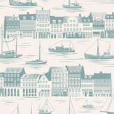 Postcard to Inger Wallpaper - High Tide - by Mini Moderns. Click for more details and a description.