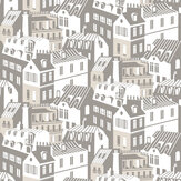 Emma's Apartment Wallpaper - Stone - by Mini Moderns. Click for more details and a description.