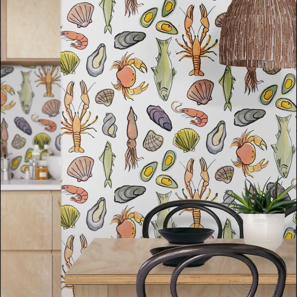 Frutti di Mare Wallpaper - Multi - by Mini Moderns