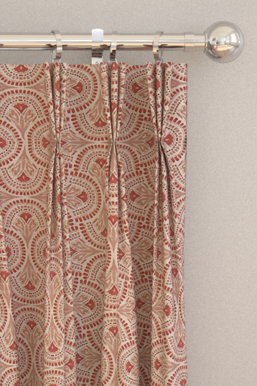 Skiathos Curtains - Coral - by Prestigious. Click for more details and a description.