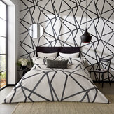Sumi Duvet Duvet Cover - Pearl & Charcoal - by Harlequin. Click for more details and a description.