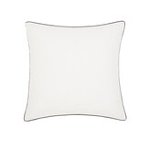 Sumi Square Pillowcase - Pearl & Charcoal - by Harlequin. Click for more details and a description.