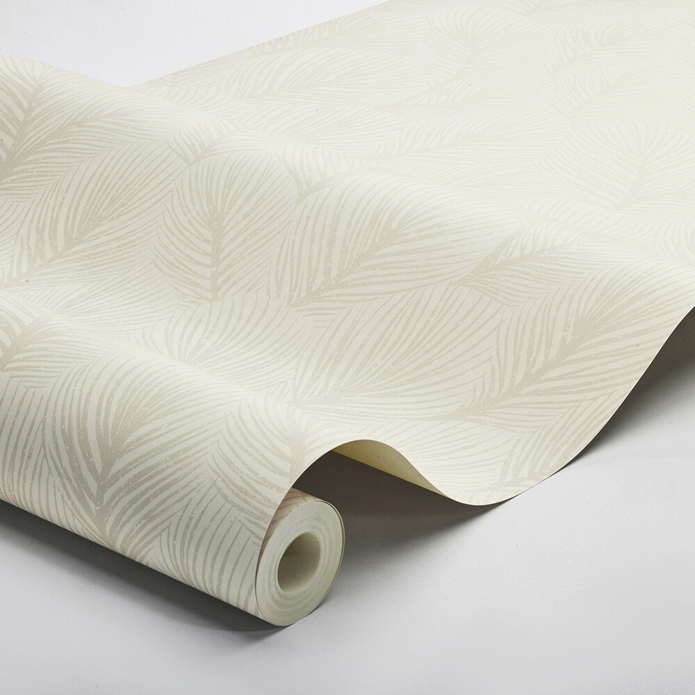 Pine Tree Wallpaper - Light Grey - by Boråstapeter