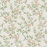 Forest Berries Wallpaper - Green - by Boråstapeter. Click for more details and a description.