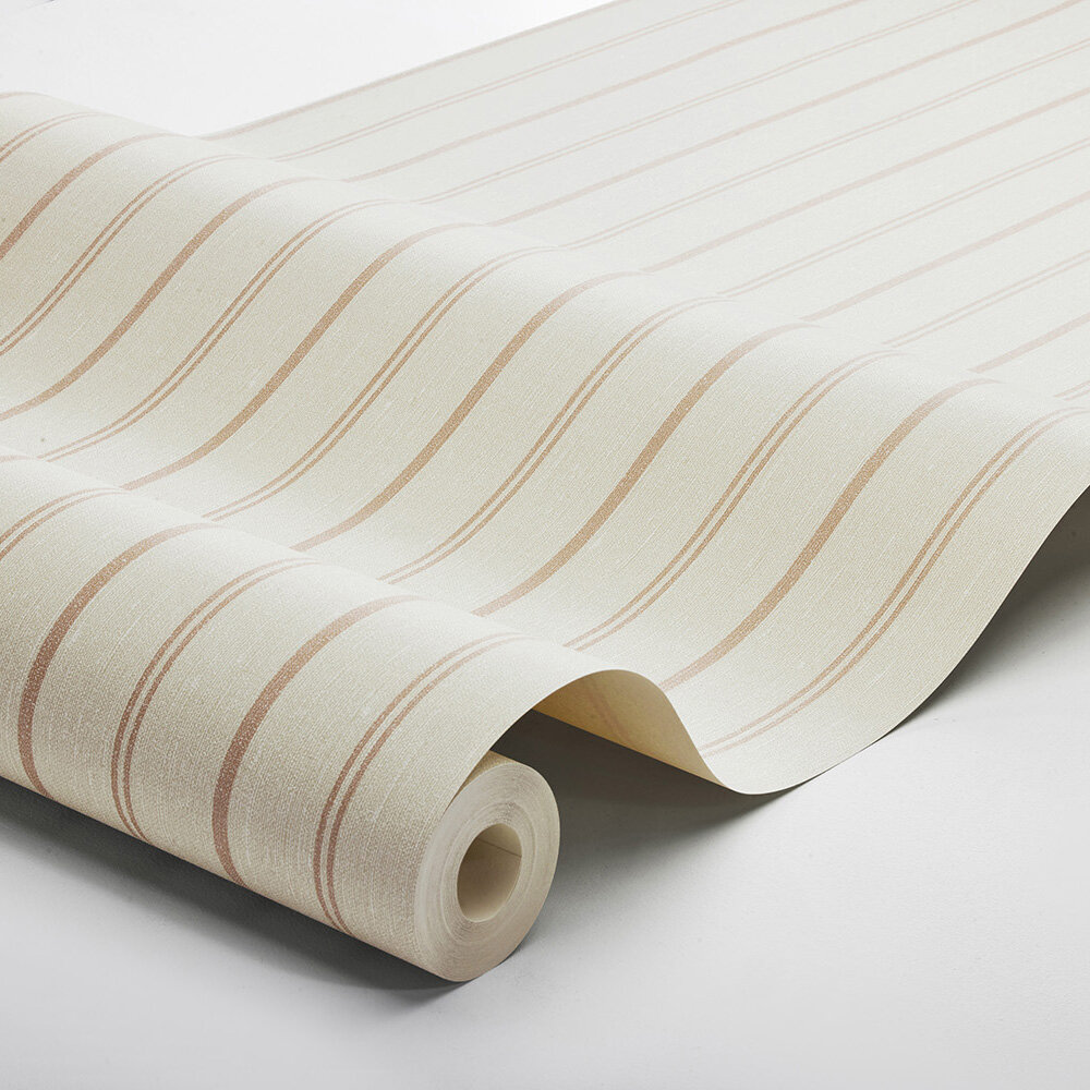Stripe Wallpaper - Taupe - by Boråstapeter