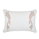Lotus Leaf Cushion - Ivory - by Sanderson. Click for more details and a description.