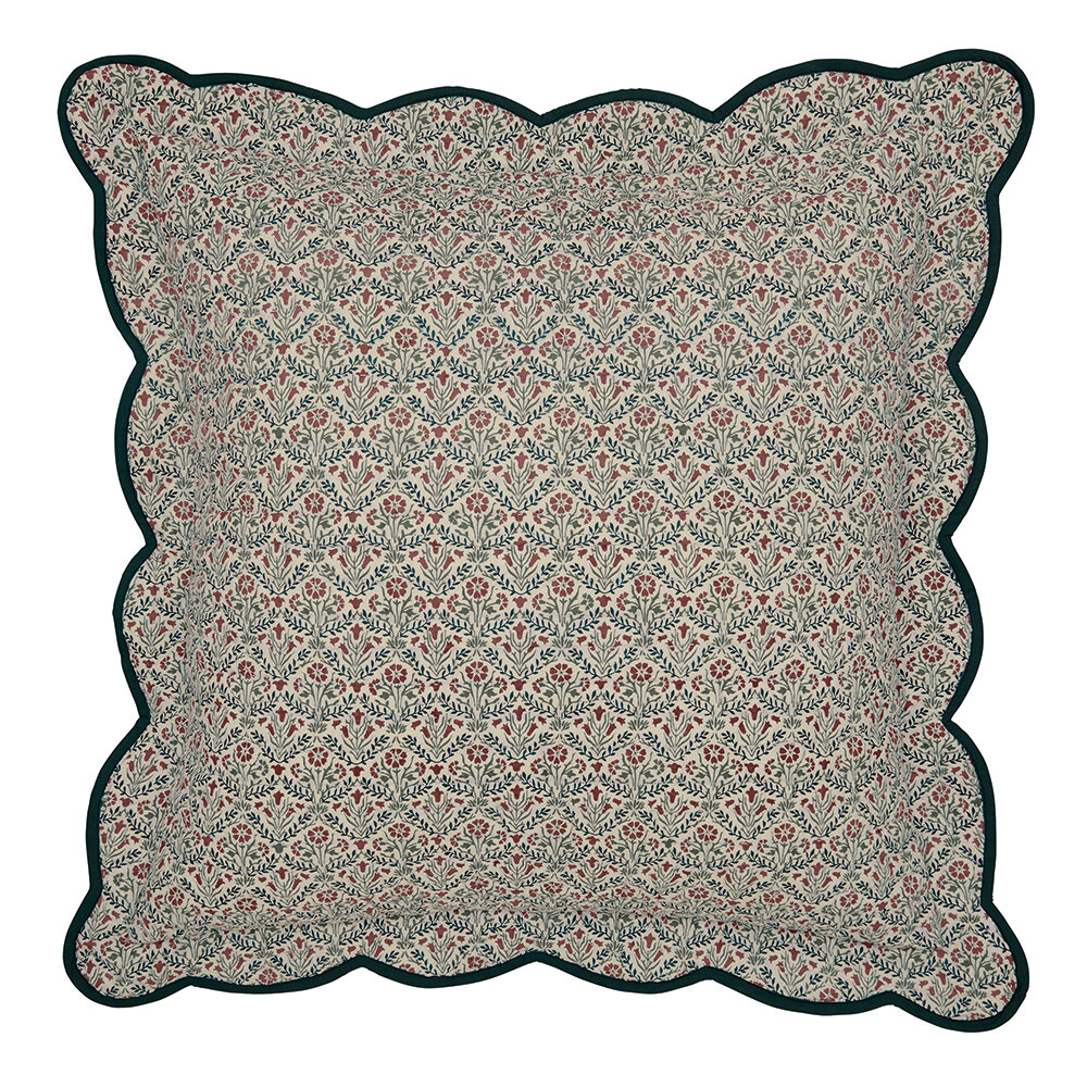 Brophy Embroidery Pillow Sham Pillowcase - Green - by Morris