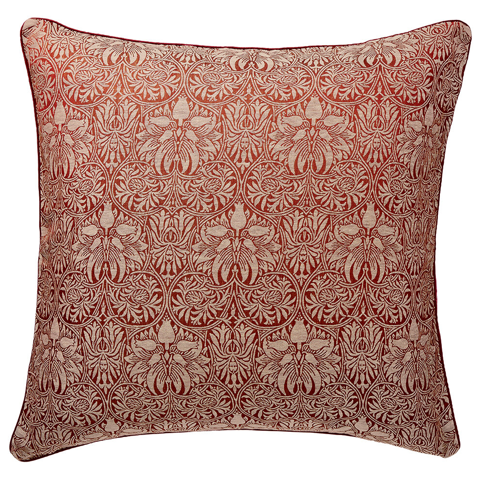 Crown Imperial Square Pillowcase - Red - by Morris