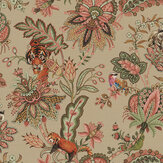 Zari Wallpaper - Coral - by Albany. Click for more details and a description.