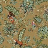 Zari Wallpaper - Ochre - by Albany. Click for more details and a description.