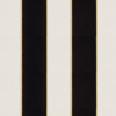 Papier peint Regency Stripe Flock - Ivoire / noir - Osborne & Little. Cliquez pour en savoir plus et lire la description.