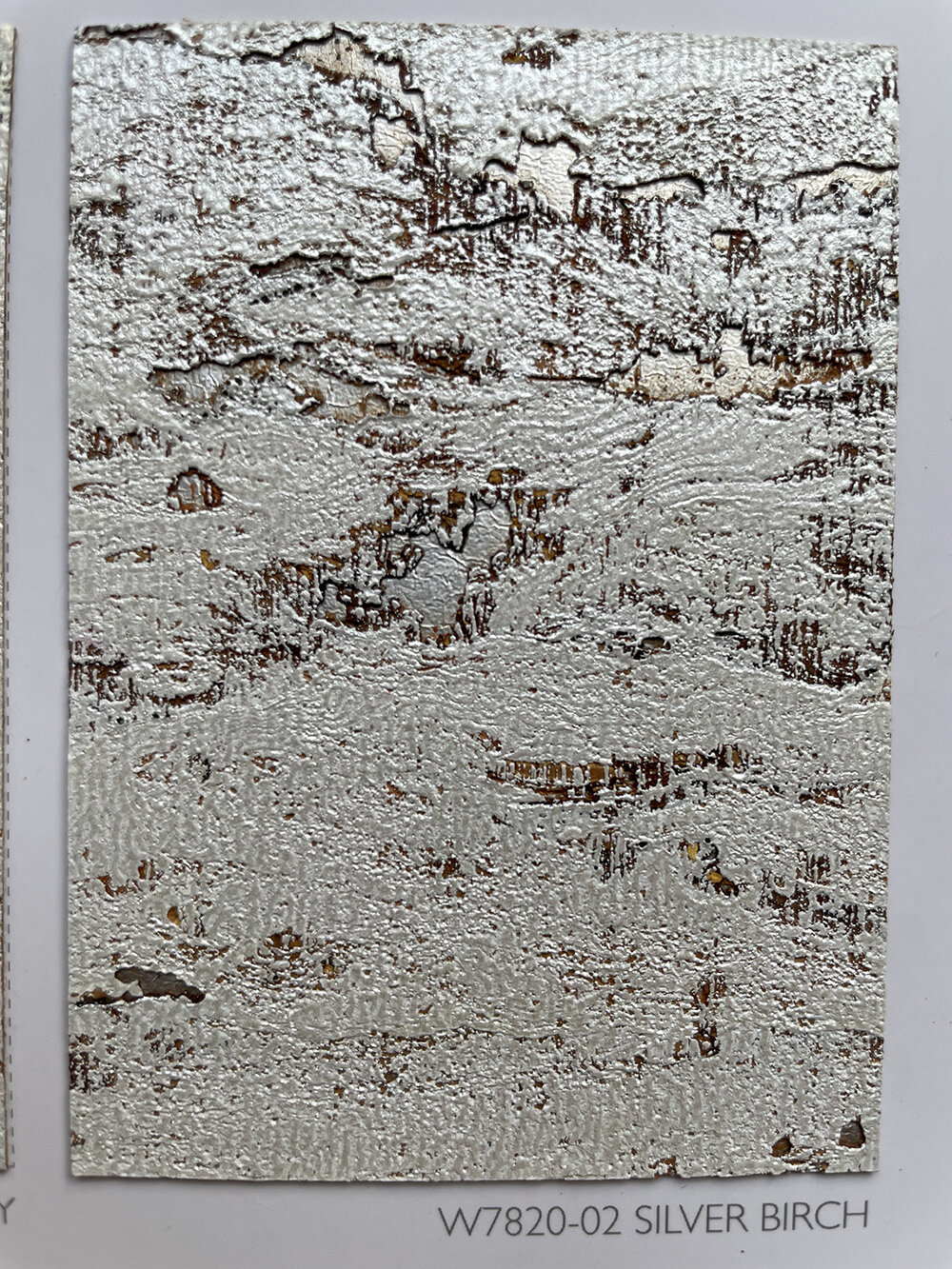 Kanoko Cork Wallpaper - Silver Birch - by Osborne & Little
