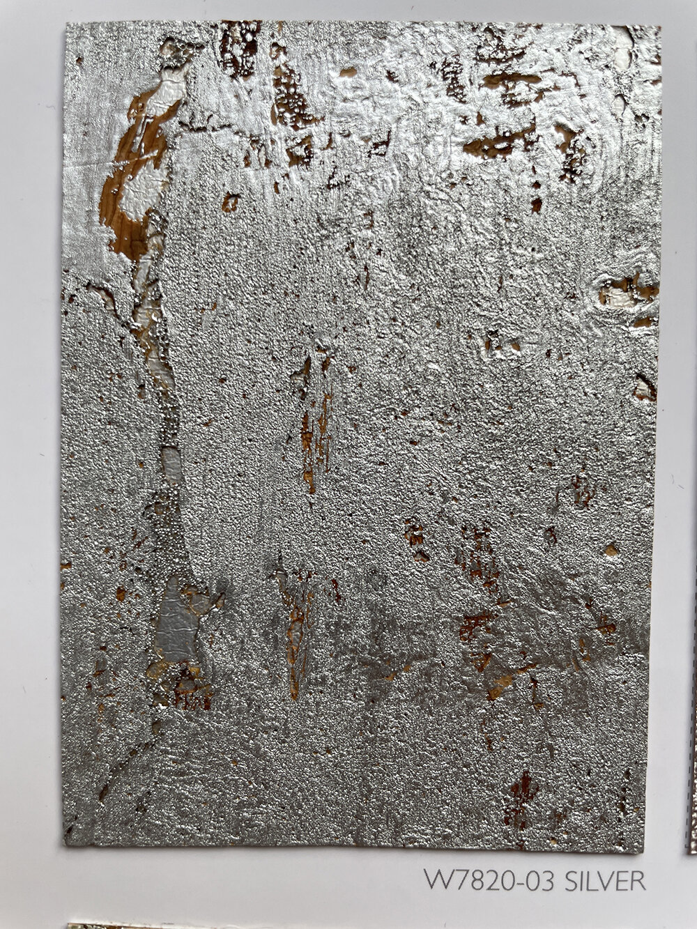 Kanoko Cork Wallpaper - Silver  - by Osborne & Little