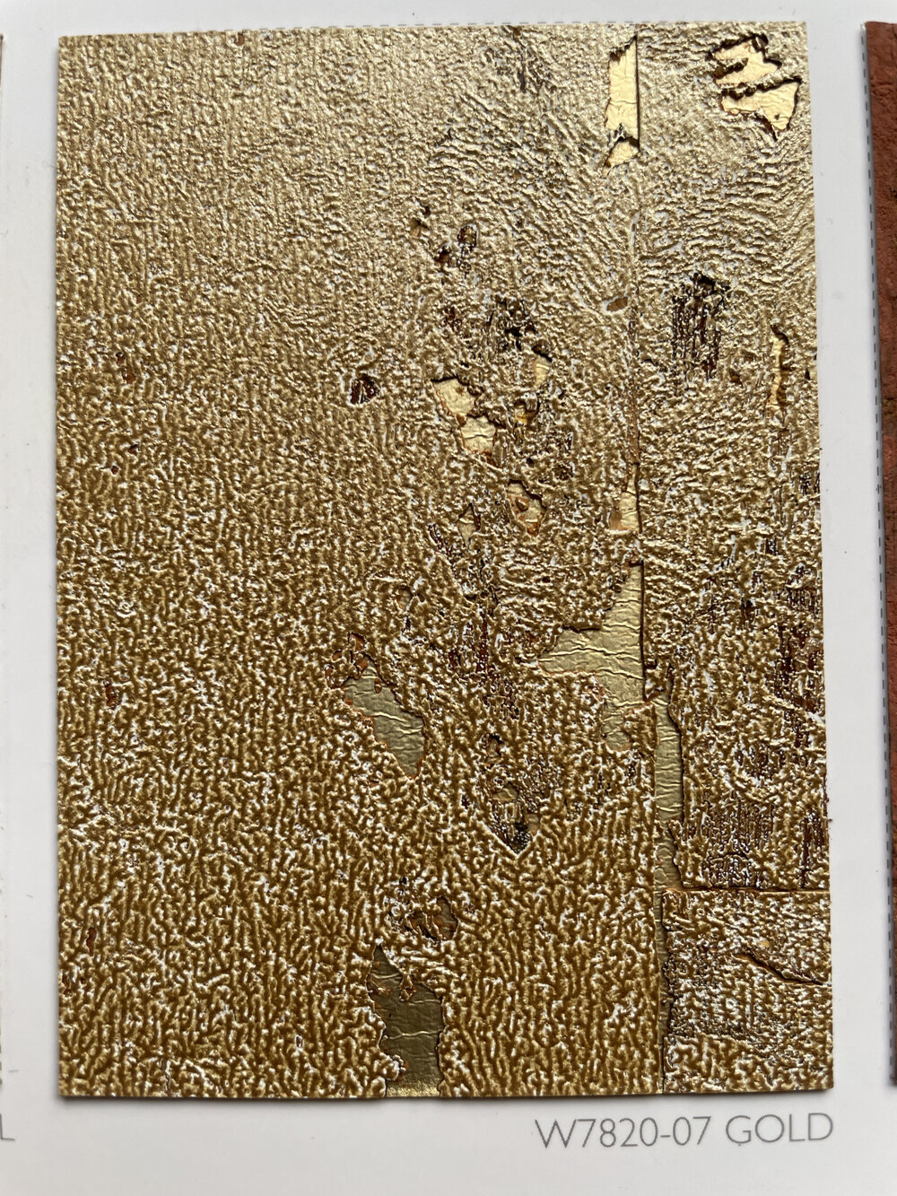 Kanoko Cork Wallpaper - Gold - by Osborne & Little