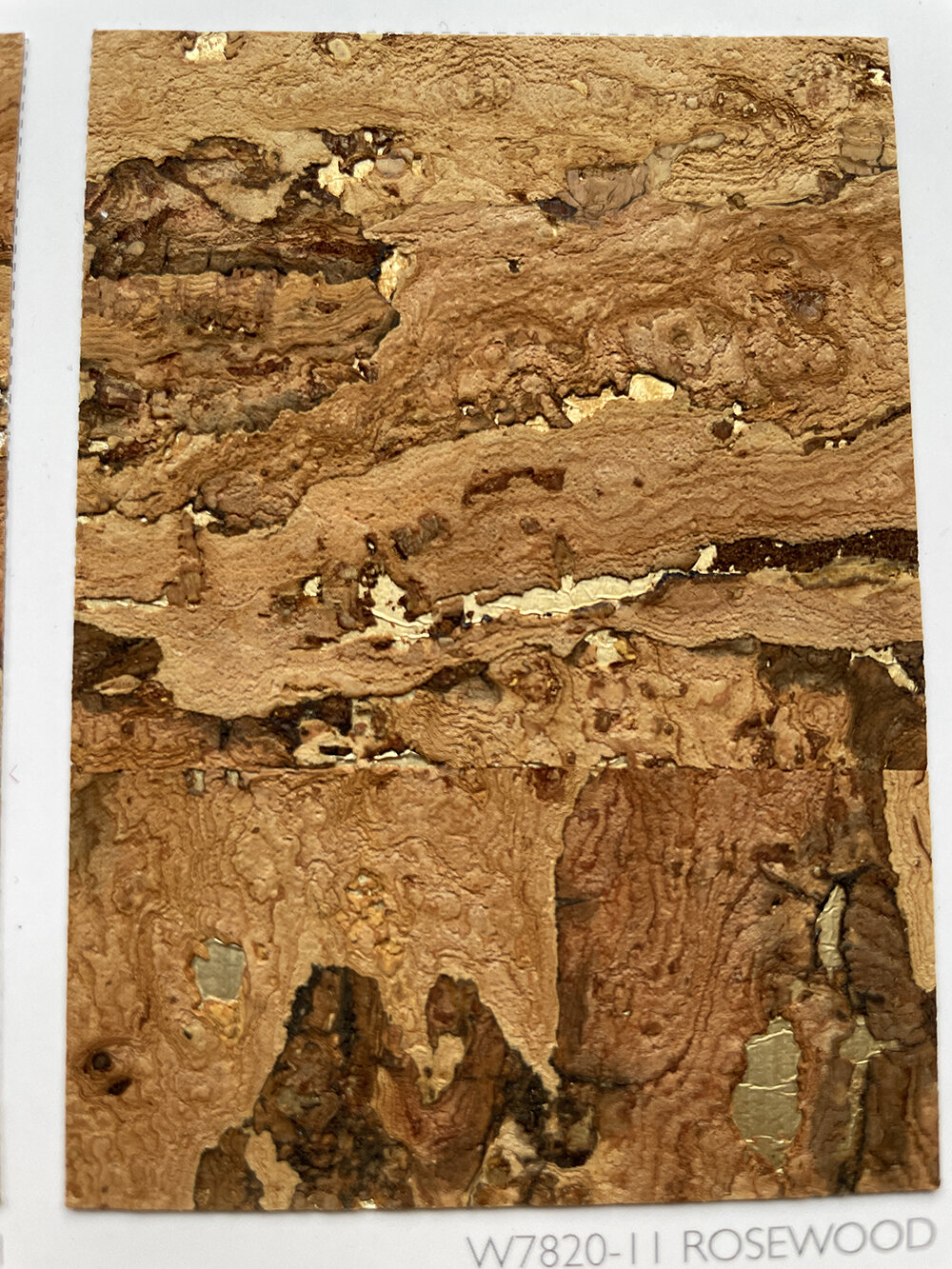 Kanoko Cork Wallpaper - Rosewood - by Osborne & Little