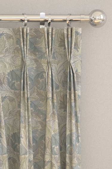 Acanthus x Clarke & Clarke Curtains - Slate / Dove - by Clarke & Clarke. Click for more details and a description.