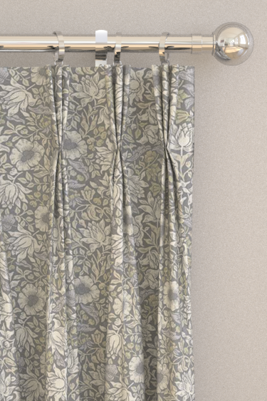 Mallow x Clarke & Clarke Curtains - Slate / Dove - by Clarke & Clarke. Click for more details and a description.