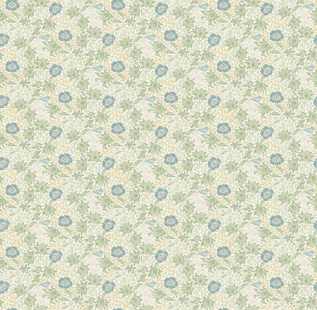 Mallow x Clarke & Clarke Fabric - Apple / Linen - by Clarke & Clarke