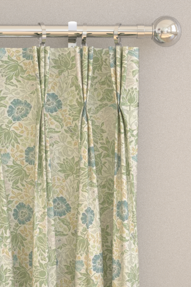 Mallow x Clarke & Clarke Curtains - Apple / Linen - by Clarke & Clarke. Click for more details and a description.
