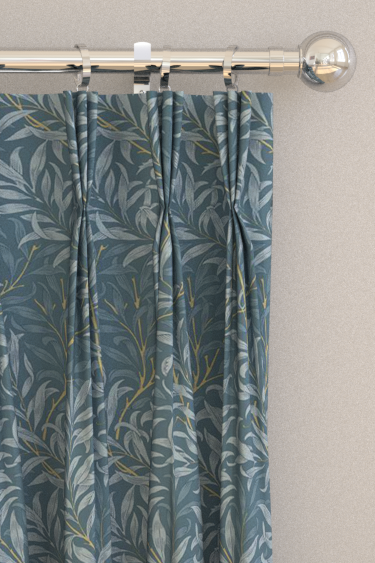 Willow Boughs x Clarke & Clarke Curtains - Denim - by Clarke & Clarke. Click for more details and a description.