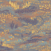 Camp Blau Wallpaper - Morado - by Tres Tintas. Click for more details and a description.