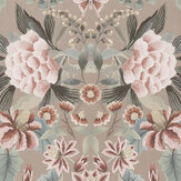 Ikebana Damask Wallpaper - Gilver - by Designers Guild. Click for more details and a description.