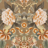 Ikebana Damask Wallpaper - Gold - by Designers Guild. Click for more details and a description.
