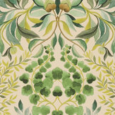 Karakusa  Wallpaper - Emerald - by Designers Guild. Click for more details and a description.