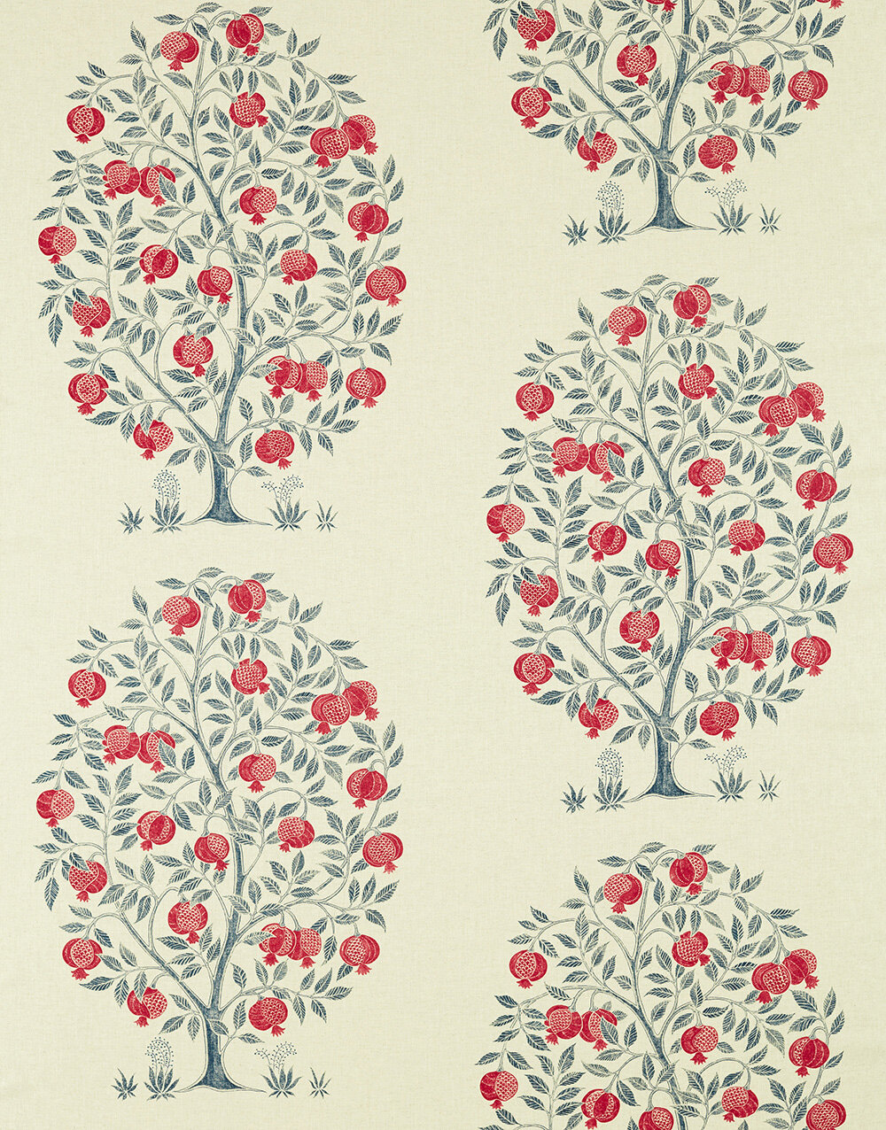 Anaar Tree Fabric - Blueberry - by Sanderson