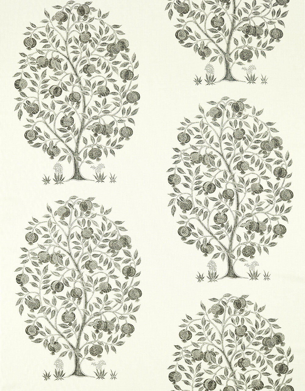 Anaar Tree Fabric - Charcoal - by Sanderson