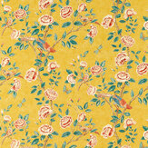 Andhara Fabric - Saffron/ Teal - by Sanderson. Click for more details and a description.