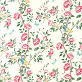 Andhara Fabric - Rose/ Cream - by Sanderson. Click for more details and a description.