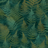 Woodland Fern Wallpaper - Emerald - by Clarissa Hulse. Click for more details and a description.