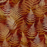 Woodland Fern Wallpaper - Rust - by Clarissa Hulse. Click for more details and a description.