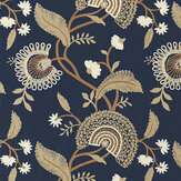Hakimi Fabric - Indigo - by Sanderson. Click for more details and a description.