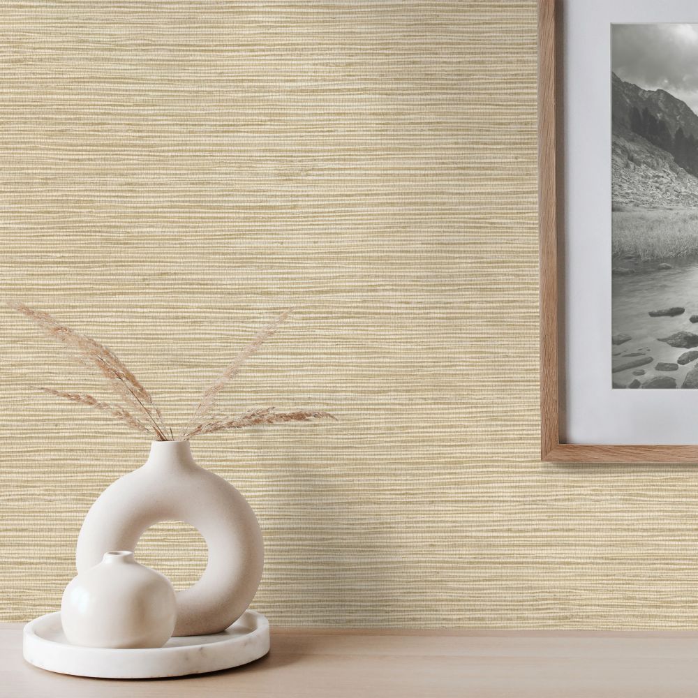Grasscloth Wallpaper - Straw - by Albany