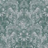 Apolline Wallpaper - Jade Green - by Laura Ashley. Click for more details and a description.