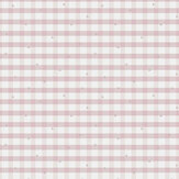 Gingham Wallpaper - Pale Amethyst Purple - by Laura Ashley. Click for more details and a description.