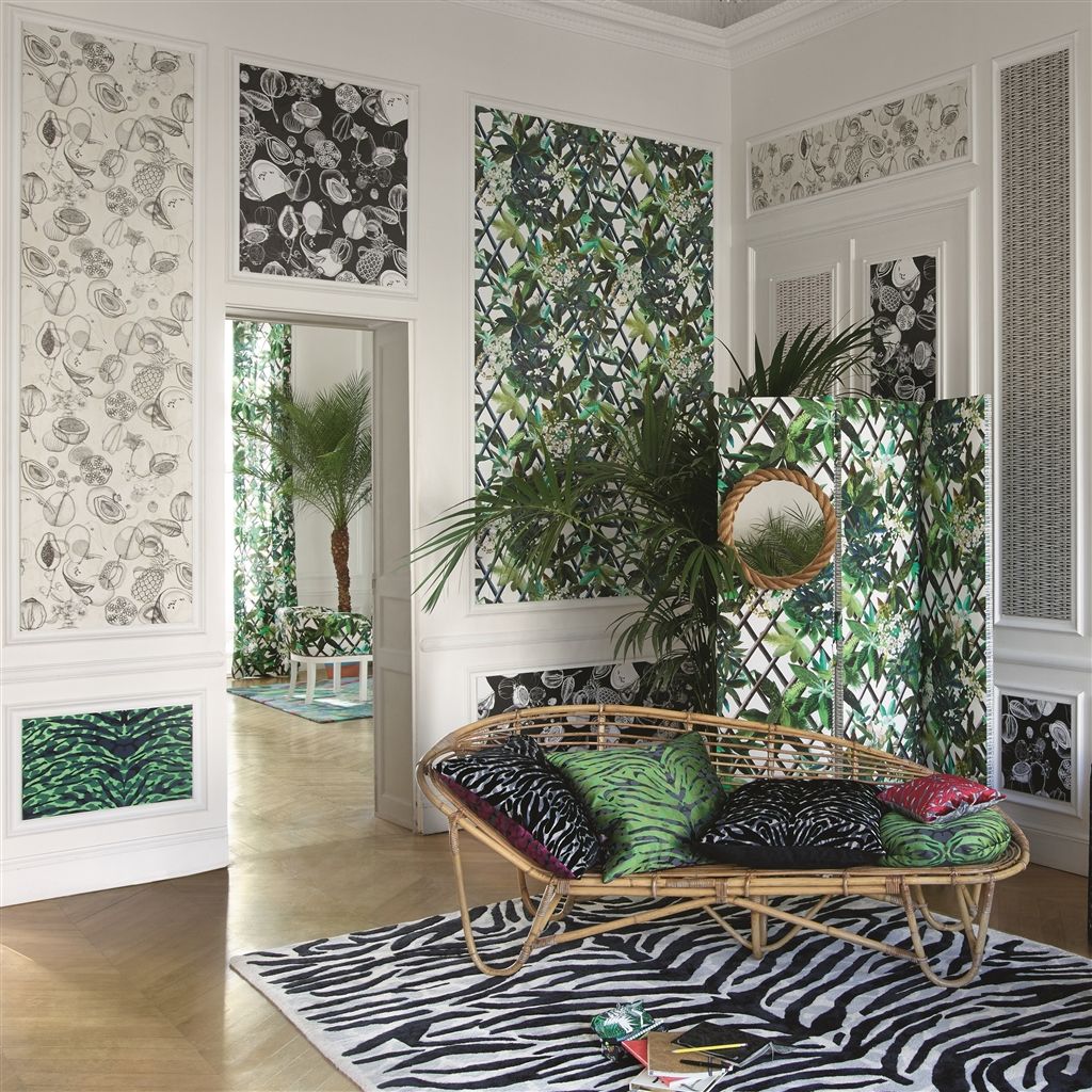 Canopy Wallpaper - Saphir - by Christian Lacroix