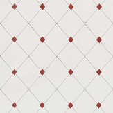 Diamond Trellis Wallpaper - Red - by Barneby Gates. Click for more details and a description.
