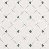 Diamond Trellis Wallpaper - Green - by Barneby Gates. Click for more details and a description.